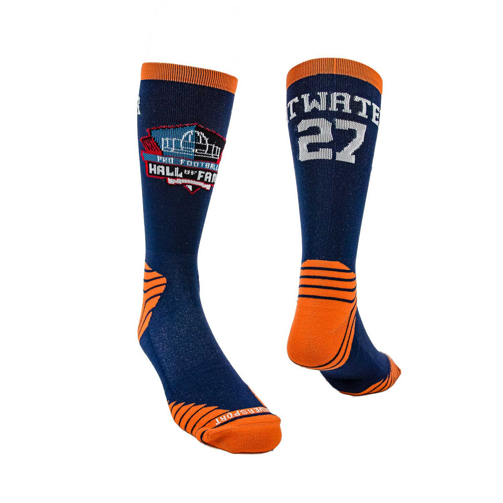 Broncos Steve Atwater: Look like your favorite player without smelling like them with Game Day Socks from Silver Sport. Powered by SILVERCLEAN® antimicrobial technology.