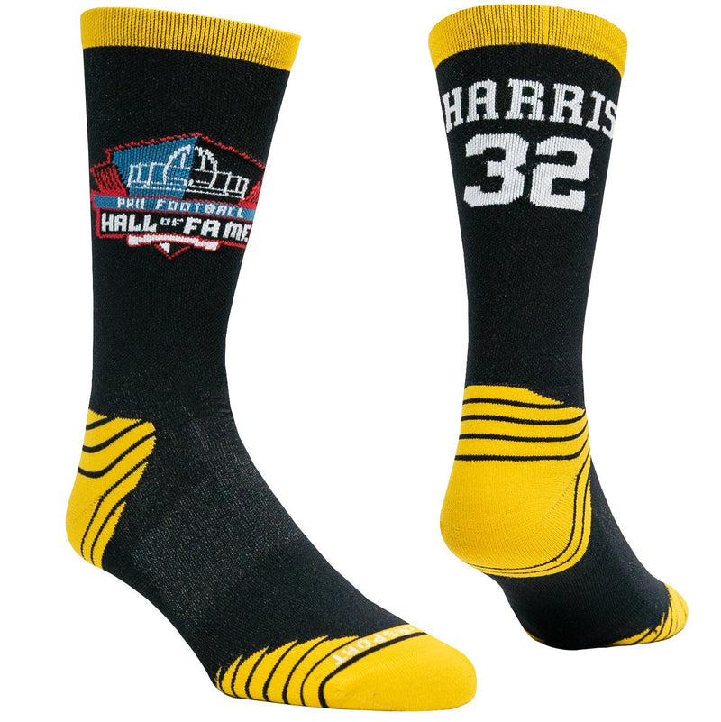 Thanks to our patented SILVERCLEAN anti-microbial technology your feet will be comfortable and fresh all day long in your Steelers Franco Harris Game Day Socks.