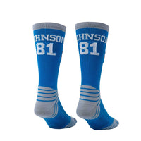 Lions Calvin Johnson: Look like your favorite player without smelling like them with Game Day Socks from Silver Sport. Powered by SILVERCLEAN® antimicrobial technology.