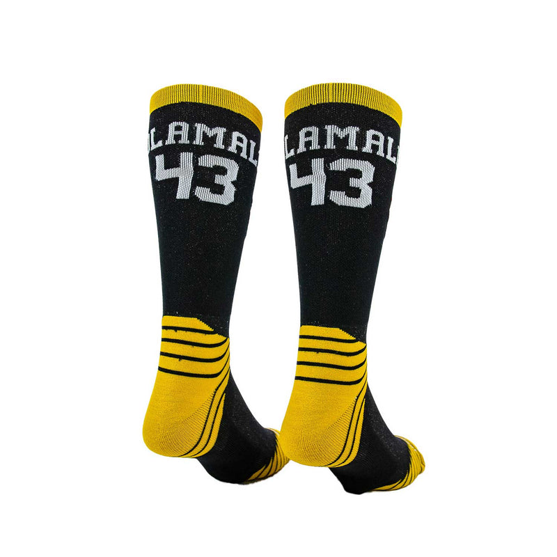 Steelers Troy Polamalu: Look like your favorite player without smelling like them with Game Day Socks from Silver Sport. Powered by SILVERCLEAN® antimicrobial technology.