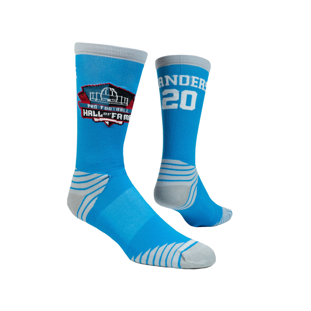 Thanks to our patented SILVERCLEAN anti-microbial technology your feet will be comfortable and fresh all day long in your Lions Barry Sanders Game Day Socks.
