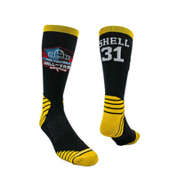 Steelers Donnie Shell: Look like your favorite player without smelling like them with Game Day Socks from Silver Sport. Powered by SILVERCLEAN® antimicrobial technology.