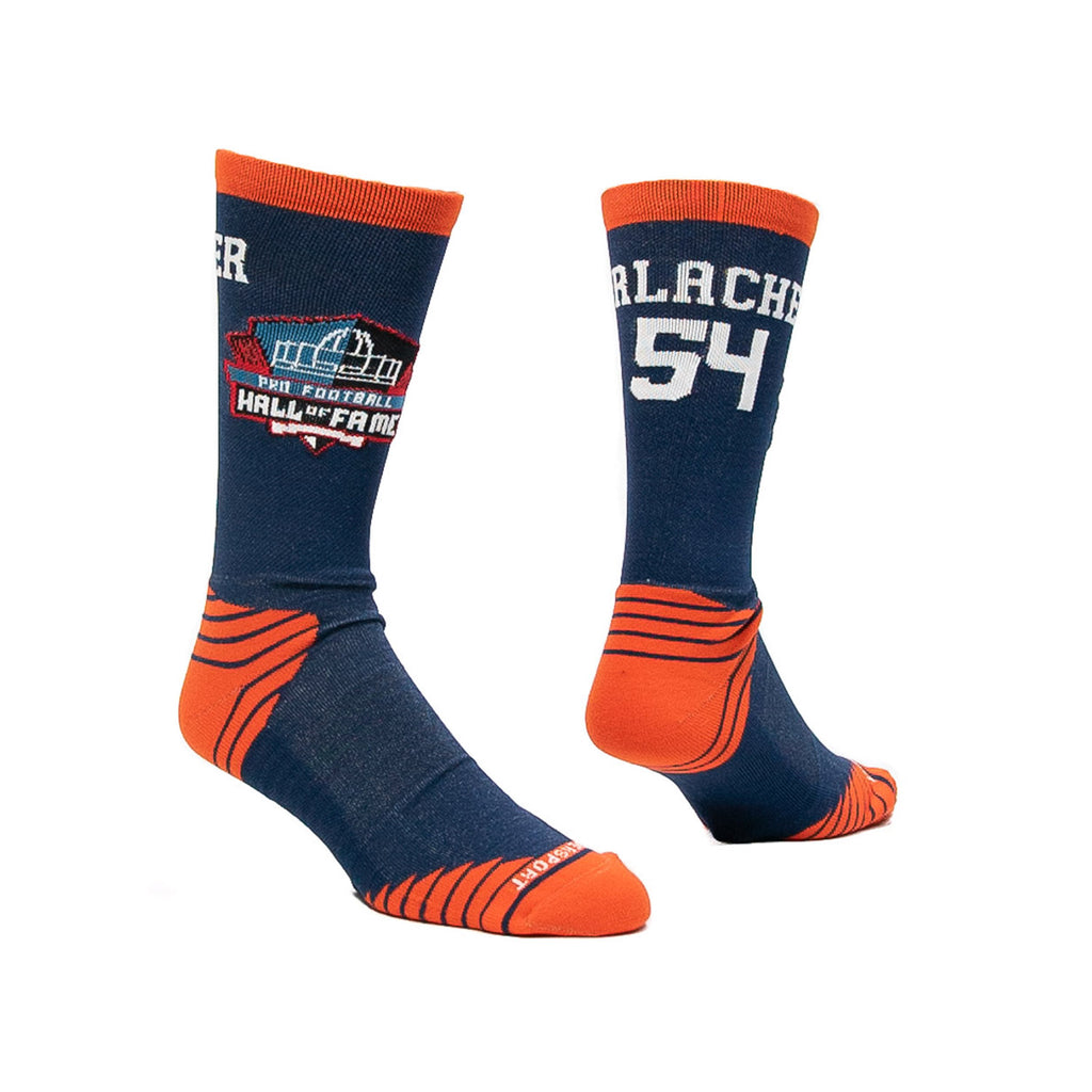 Thanks to our patented SILVERCLEAN anti-microbial technology your feet will be comfortable and fresh all day long in your Bears Brian Urlacher Game Day Socks.