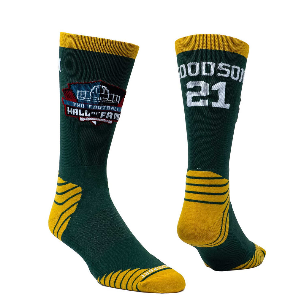 Thanks to our patented SILVERCLEAN anti-microbial technology your feet will be comfortable and fresh all day long in your Packers Charles Woodson Game Day Socks.