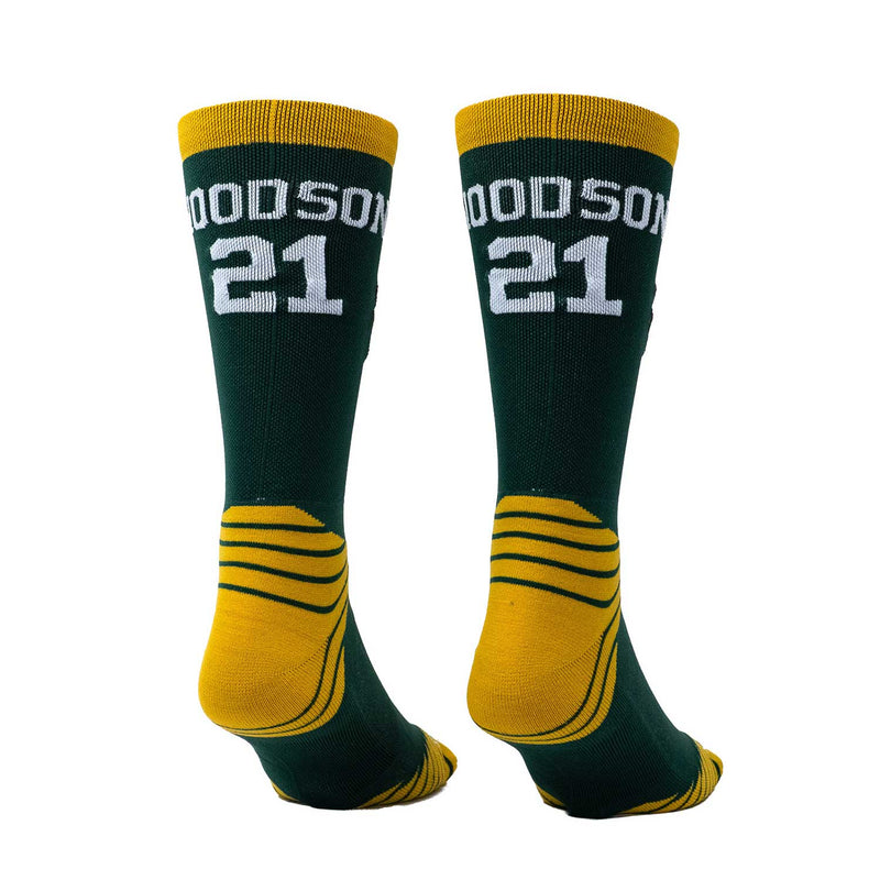 Thanks to our patented SILVERCLEAN anti-microbial technology your feet will be comfortable and fresh all day long in your Packers Charles Woodson Game Day Socks.